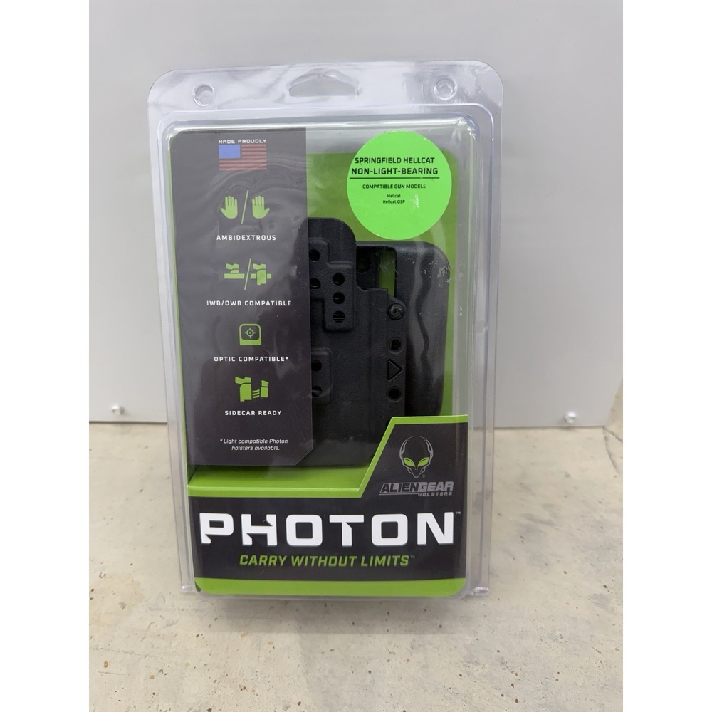 Springfield Hellcat Non-Light Bearing Alien Gear Photon Holster PHO-0985-L0-D